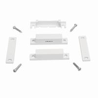 SM-35WH-10 Tane Alarm Surface Mount Quick Connect Magnetic Contact w/ Spacers and Screw Covers - White - 10 Pack