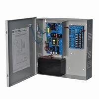 SMP10PM12P8220 Altronix 8 Channel 10Amp 12VDC Power Supply in UL Listed NEMA 1 Indoor 13” W x 13.5” H x 3.25” D Steel Electrical Enclosure