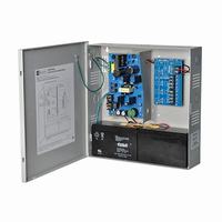 SMP7PMP4CB220 Altronix 4 Channel 6Amp 24VDC or 6Amp 12VDC Power Supply in UL Listed NEMA 1 Indoor 13” W x 13.5” H x 3.25” D Steel Electrical Enclosure