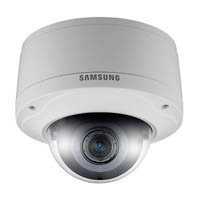 [DISCONTINUED] SNV-7082 Hanwha Techwin 3-8.5mm Varifocal 30FPS @ 2048 x 1536 Outdoor Day/Night WDR Dome IP Security Camera 12VDC/PoE