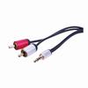SRCA35MM03 Vanco Slim 3.5mm to Dual RCA Stereo Cables - 3ft