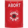 SS2000AB-EN STI Red No Cover Key-to-Reset Stopper Station with ABORT Label English