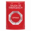 SS2001EX-ES STI Red No Cover Turn-to-Reset Stopper Station with EMERGENCY EXIT Label Spanish