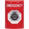 SS2003EM-EN STI Red No Cover Key-to-Activate Stopper Station with EMERGENCY Label English