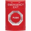 SS2004EX-EN STI Red No Cover Momentary Stopper Station with EMERGENCY EXIT Label English