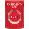 SS2005EX-EN STI Red No Cover Momentary (Illuminated) Stopper Station with EMERGENCY EXIT Label English