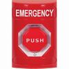 SS2009EM-EN STI Red No Cover Turn-to-Reset (Illuminated) Stopper Station with EMERGENCY Label English