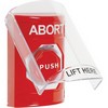 SS2025AB-EN STI Red Indoor Only Flush or Surface Momentary (Illuminated) Stopper Station with ABORT Label English