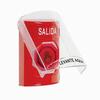 SS2027XT-ES STI Red Indoor Only Flush or Surface Weather Resistant Momentary (Illuminated) with Red Lens Stopper Station with EXIT Label Spanish