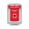 SS2030EX-EN STI Red Indoor/Outdoor Flush Key-to-Reset Stopper Station with EMERGENCY EXIT Label English