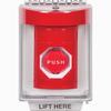 SS2032NT-EN STI Red Indoor/Outdoor Flush Key-to-Reset (Illuminated) Stopper Station with No Text Label English