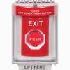 SS2032XT-EN STI Red Indoor/Outdoor Flush Key-to-Reset (Illuminated) Stopper Station with EXIT Label English