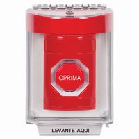 SS2035NT-ES STI Red Indoor/Outdoor Flush Momentary (Illuminated) Stopper Station with No Text Label Spanish