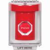 SS2039NT-EN STI Red Indoor/Outdoor Flush Turn-to-Reset (Illuminated) Stopper Station with No Text Label English