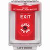 SS2040XT-EN STI Red Indoor/Outdoor Flush w/ Horn Key-to-Reset Stopper Station with EXIT Label English