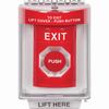 SS2041XT-EN STI Red Indoor/Outdoor Flush w/ Horn Turn-to-Reset Stopper Station with EXIT Label English