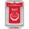 SS2042XT-EN STI Red Indoor/Outdoor Flush w/ Horn Key-to-Reset (Illuminated) Stopper Station with EXIT Label English