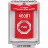 SS2044AB-EN STI Red Indoor/Outdoor Flush w/ Horn Momentary Stopper Station with ABORT Label English