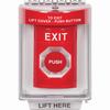 SS2044XT-EN STI Red Indoor/Outdoor Flush w/ Horn Momentary Stopper Station with EXIT Label English
