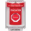 SS2045EV-EN STI Red Indoor/Outdoor Flush w/ Horn Momentary (Illuminated) Stopper Station with EVACUATION Label English