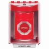 SS2071NT-ES STI Red Indoor/Outdoor Surface Turn-to-Reset Stopper Station with No Text Label Spanish