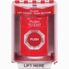 SS2071PX-EN STI Red Indoor/Outdoor Surface Turn-to-Reset Stopper Station with PUSH TO EXIT Label English