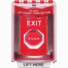 SS2072XT-EN STI Red Indoor/Outdoor Surface Key-to-Reset (Illuminated) Stopper Station with EXIT Label English