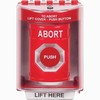 SS2074AB-EN STI Red Indoor/Outdoor Surface Momentary Stopper Station with ABORT Label English