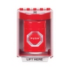 SS2078NT-EN STI Red Indoor/Outdoor Surface Pneumatic (Illuminated) Stopper Station with No Text Label English