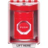 SS2079NT-EN STI Red Indoor/Outdoor Surface Turn-to-Reset (Illuminated) Stopper Station with No Text Label English