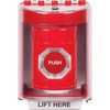 SS2081NT-EN STI Red Indoor/Outdoor Surface w/ Horn Turn-to-Reset Stopper Station with No Text Label English