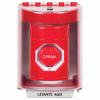 SS2089NT-ES STI Red Indoor/Outdoor Surface w/ Horn Turn-to-Reset (Illuminated) Stopper Station with No Text Label Spanish