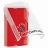 SS20A0NT-ES STI Red Indoor Only Flush or Surface w/ Horn Key-to-Reset Stopper Station with No Text Label Spanish