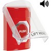 SS20A1NT-EN STI Red Indoor Only Flush or Surface w/ Horn Turn-to-Reset Stopper Station with No Text Label English
