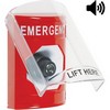 SS20A3EM-EN STI Red Indoor Only Flush or Surface w/ Horn Key-to-Activate Stopper Station with EMERGENCY Label English