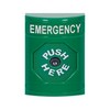 SS2100EM-EN STI Green No Cover Key-to-Reset Stopper Station with EMERGENCY Label English