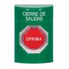 SS2102LD-ES STI Green No Cover Key-to-Reset (Illuminated) Stopper Station with LOCKDOWN Label Spanish