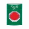 SS2102PX-EN STI Green No Cover Key-to-Reset (Illuminated) Stopper Station with PUSH TO EXIT Label English