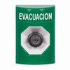 SS2103EV-ES STI Green No Cover Key-to-Activate Stopper Station with EVACUATION Label Spanish