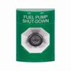 SS2103PS-EN STI Green No Cover Key-to-Activate Stopper Station with FUEL PUMP SHUT DOWN Label English