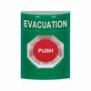 SS2104EV-EN STI Green No Cover Momentary Stopper Station with EVACUATION Label English