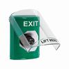 SS2123XT-EN STI Green Indoor Only Flush or Surface Key-to-Activate Stopper Station with EXIT Label English