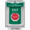 SS2132XT-EN STI Green Indoor/Outdoor Flush Key-to-Reset (Illuminated) Stopper Station with EXIT Label English
