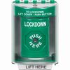 Show product details for SS2170LD-EN STI Green Indoor/Outdoor Surface Key-to-Reset Stopper Station with LOCKDOWN Label English