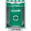 SS2180LD-EN STI Green Indoor/Outdoor Surface w/ Horn Key-to-Reset Stopper Station with LOCKDOWN Label English