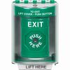 SS2180XT-EN STI Green Indoor/Outdoor Surface w/ Horn Key-to-Reset Stopper Station with EXIT Label English