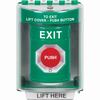 SS2181XT-EN STI Green Indoor/Outdoor Surface w/ Horn Turn-to-Reset Stopper Station with EXIT Label English