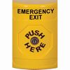 SS2200EX-EN STI Yellow No Cover Key-to-Reset Stopper Station with EMERGENCY EXIT Label English