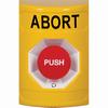 SS2201AB-EN STI Yellow No Cover Turn-to-Reset Stopper Station with ABORT Label English