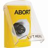 SS2223AB-EN STI Yellow Indoor Only Flush or Surface Key-to-Activate Stopper Station with ABORT Label English